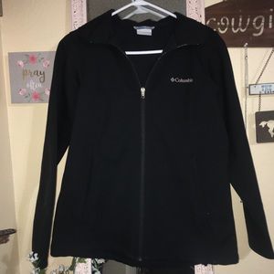 Columbia Softshell Jacket Black Small Soft Lining